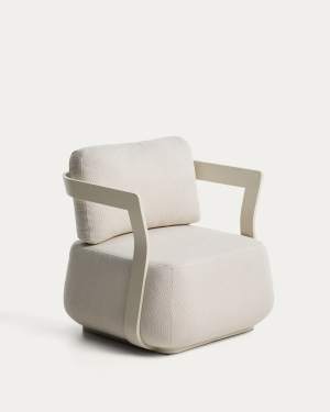Tamaris taupe aluminium outdoor armchair