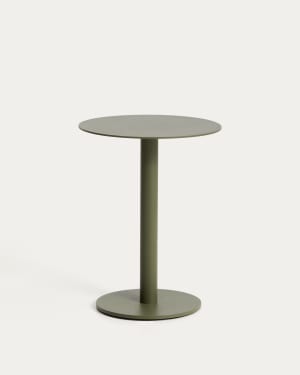 Asinara green aluminium side table Ø40cm