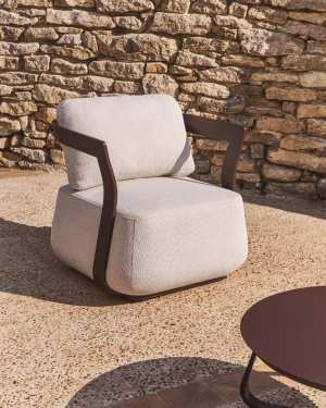 Tamaris brown aluminium outdoor armchair