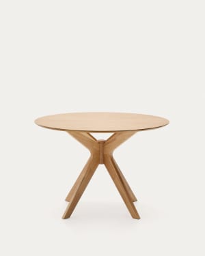 Naanim round table in oak veneer, Ø 100 cm