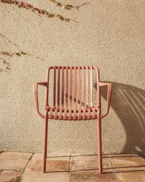 Isabellini terracotta stackable outdoor chair
