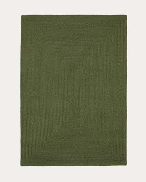 Despas green synthetic fibre rug 200 x 300cm