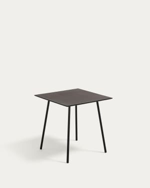 Mathis cement fibre with steel legs with black finish 75 x 75 cm