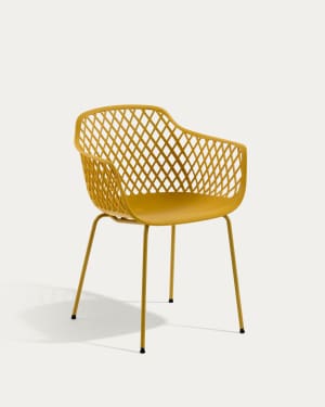 Quinn outdoor chair in yellow