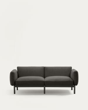 Sorells modular 2-seater outdoor sofa in aluminium with grey finish 201 cm