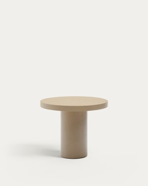 Aiguablava beige cement round table Ø90cm