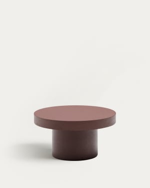 Table basse Aiguablava en ciment terracotta Ø 90 cm