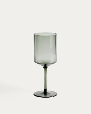 Weinglas Eluria aus grünem Glas, 39,5 cl