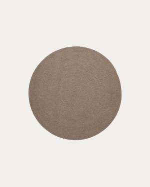 Rug Despas in synthetic fibers beige Ø150 cm