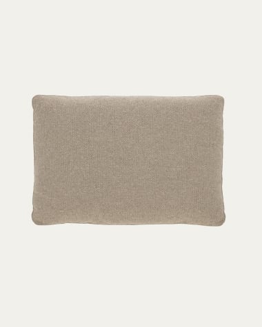 Blok beige chenille cushion 40 x 60cm