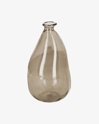 Vase Brenna marron moyen format en verre 100% recyclé