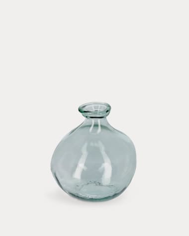 Vase Brenna transparent petit format en verre 100% recyclé