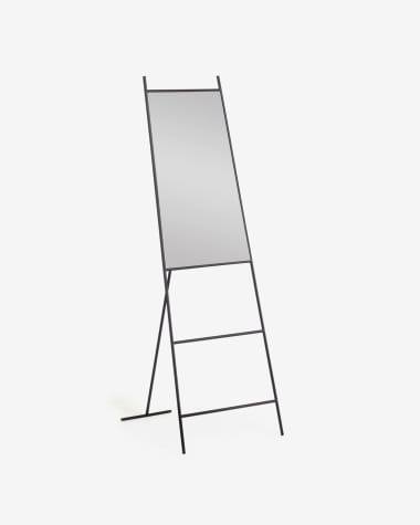 Norland Ganzkörperspiegel aus schwarzem Metall 55 x 166 cm