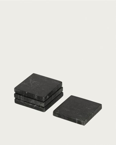 Johana 4 marble coasters set