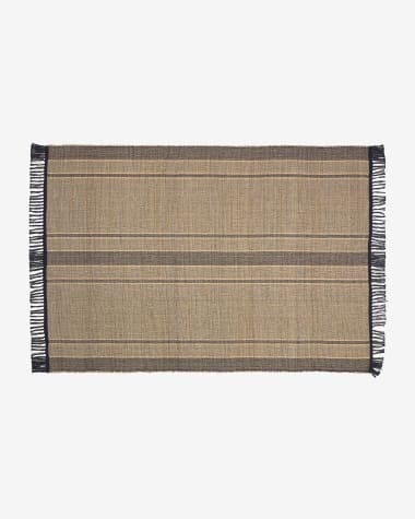Brunilda Teppich schwarz und braun 160 x 230 cm
