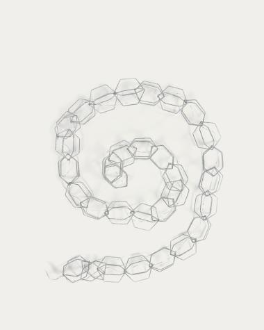 Girlanda świetlna Narel szary 1,9 m