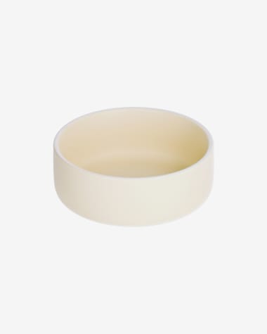 Roperta large porcelain bowl in beige