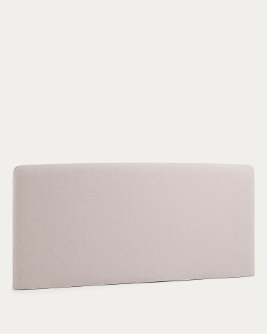 Dyla headboard cover in beige for 160 cm beds