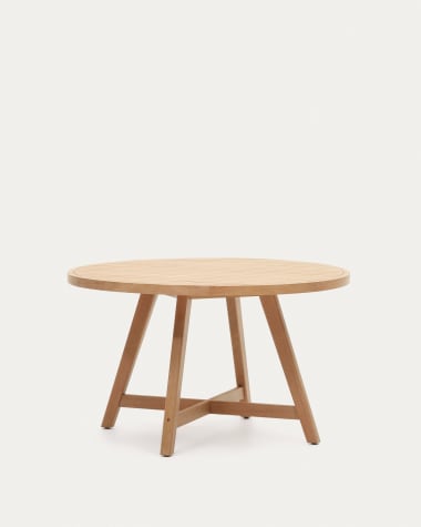 Urgell runder Tisch 100% outdoor aus massivem Eukalyptus Ø 130 cm FSC 100%