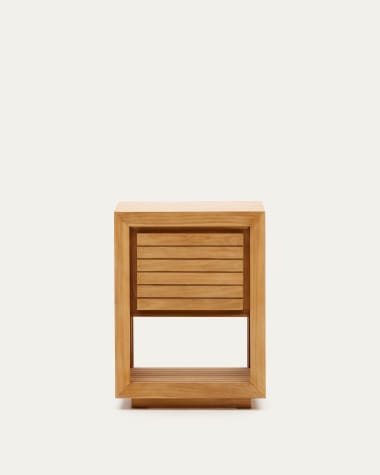 Saula bathroom furniture in solid teak wood with natural finish, 60 x 45 cm