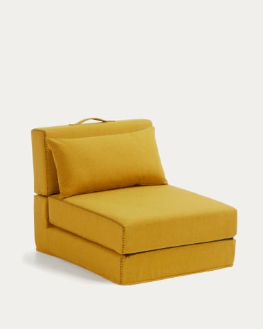 Arty Pouf-Bett senfgelb 70 x 89 (200) cm
