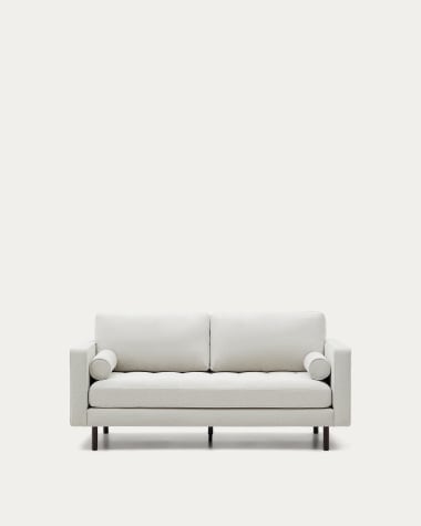 Debra 2-Sitzer-Sofa mit Bezug in perlfarbener Chenille Beine Wenge-Finish 182 cm FSC Mix Credit