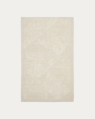 Sicali white jute rug 160 x 230 cm