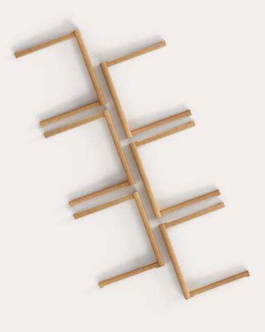 Ensemble Sitra de 3 pièces centrales en bois de chêne pour étagère