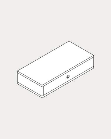 Schubladenelement Krea stehend 1 Reihe 1 Schublade 220x348-423 mm