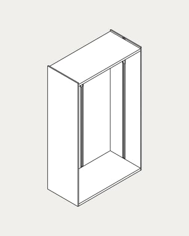 Basisrahmen Krea 2 Türen 616-767 mm