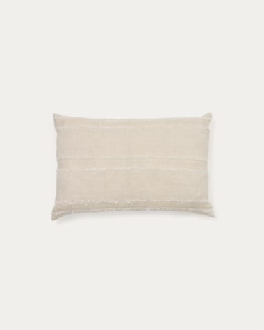 Neris beige 100% linen cushion cover 40 x 60cm