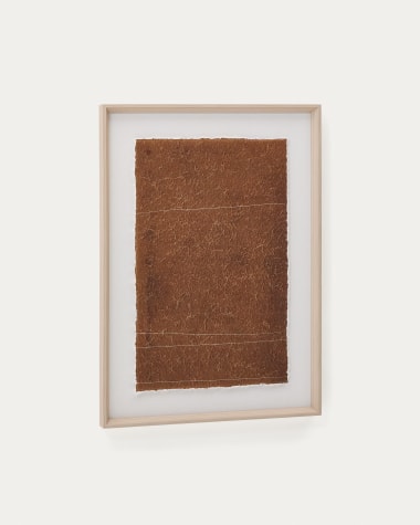 Durkan picture on brown recycled paper, 50 x 70 cm