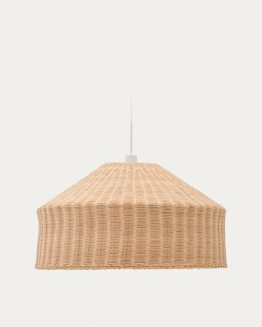Lampenschirm Ennia aus Rattan mit hellem Finish Ø 65 cm