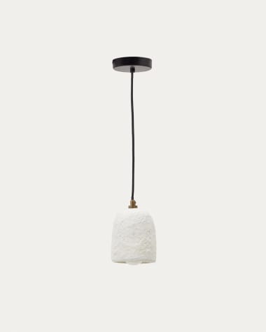 Ullaro white papier-mâché ceiling lamp Ø 11,5 cm Australia adaptor