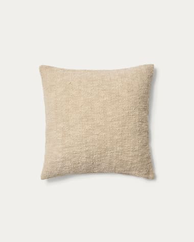 Mevia cushion cover in beige linen blend 50 x 50 cm