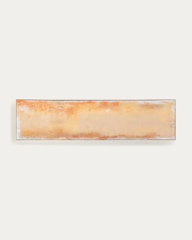 Tableau abstrait Selnar jaune 182 x 47 cm