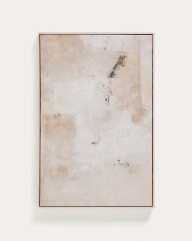 Quadro astratto Silpa beige 60 x 90 cm