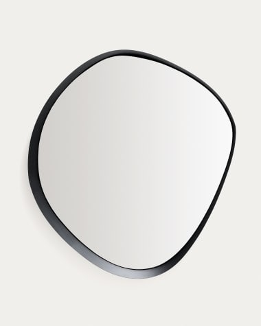 Tebel black metal mirror 85 x 93.5 cm