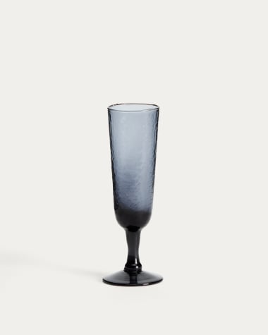 Calice da vino Sileia in vetro riciclato blu
