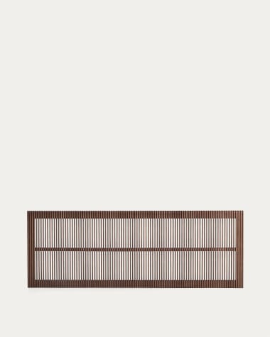 Beyla solid ash wood headboard with walnut finish for 180cm bed FSC 100%