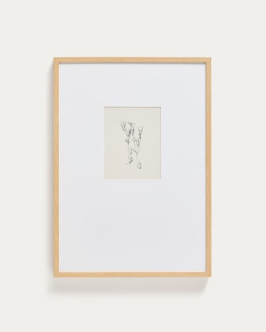 Lirena picture with botanical illustration 50 x 70cm