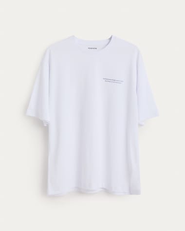 Unisex-T-Shirt I Love Costa Brava x Kave Home aus 100 % Baumwolle, Farbe Weiß, Größe L