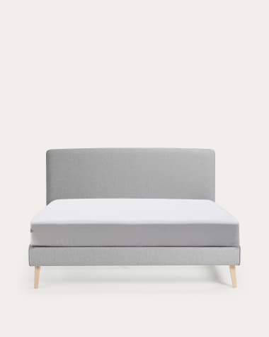 Dyla Bezug in Grau für Bett mit Matratze von 160 x 200 cm