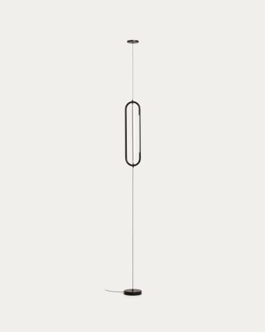 Bow black aluminium ceiling lamp Ø 16 cm