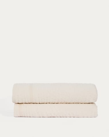 Couvre-lit Zenti en chenille 100 % coton jacquard à motif zèbre double face pour lit de 150/160 cm
