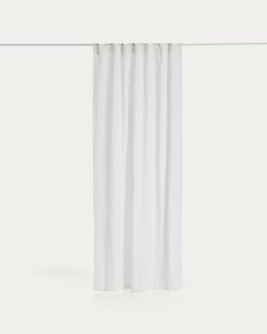 Tenda Nolira in cotone e lino écru 140 x 270 cm