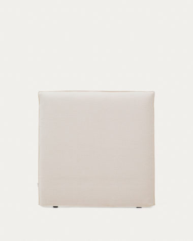 Αφαιρούμενο κάλυμμα για κεφαλάρι Jaira από λευκό chenille για κρεβάτια έως 90 εκ FSC Mix Credit