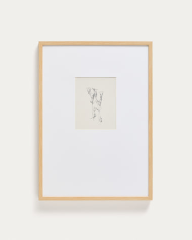 Lirena picture with botanical illustration 50 x 70cm