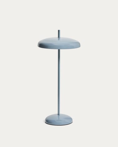 Porte blue aluminium portable table lamp