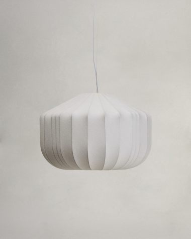 Lampada da soffitto Somar in fibre sintetiche e aste d'acciaio Ø 51 cm